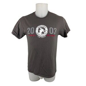 Sin City Brewing Men Medium T Shirt Gray Graphic 15 Year Anniversary Las Vegas